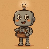 HAP robot holding toolbox full of development tools