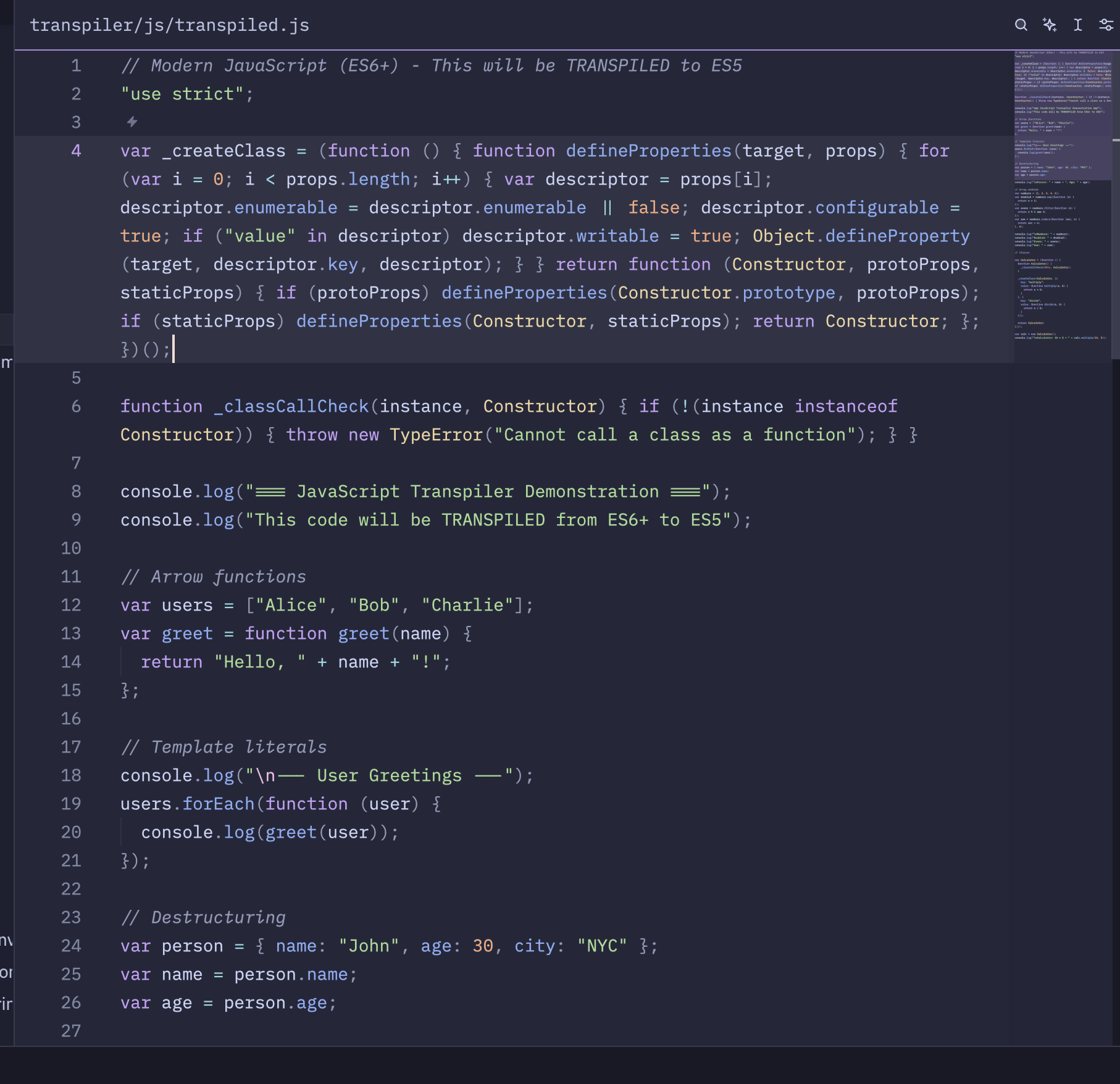 JavaScript ES5