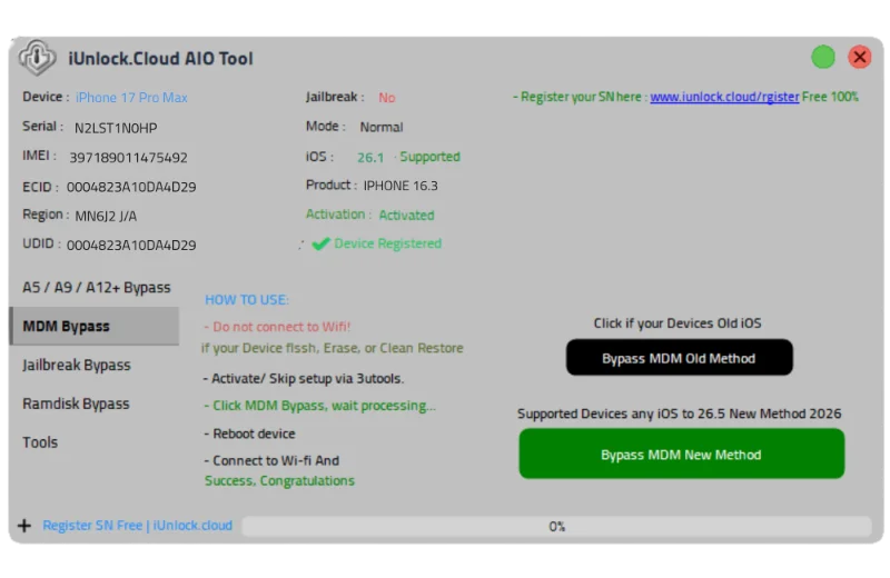 Remove MDM