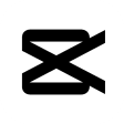 CapCut MOD APK icon – black scissors mark on a white rounded square