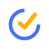 TickTick MOD APK icon – blue circle with a yellow check mark