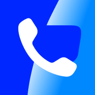 Truecaller MOD APK icon – white phone handset on a blue background