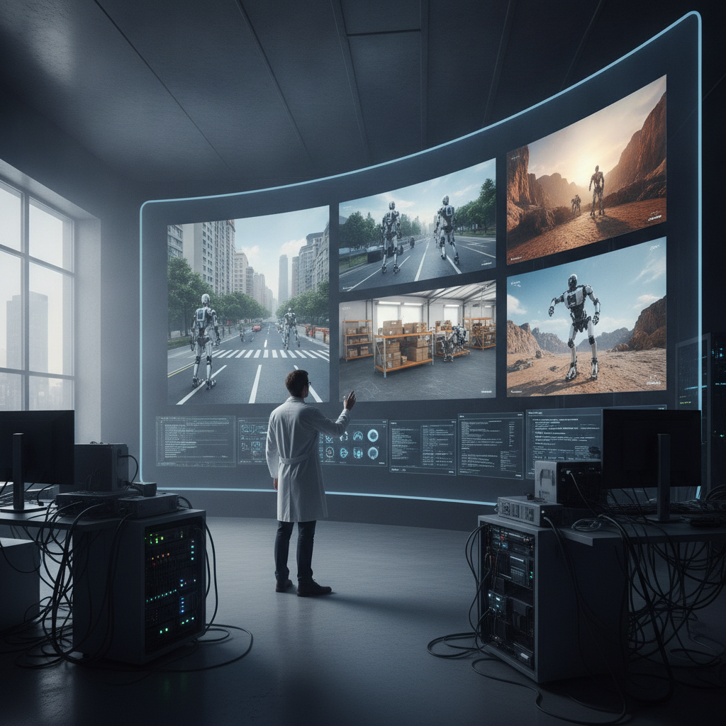 The virtual worlds where robots are trained
