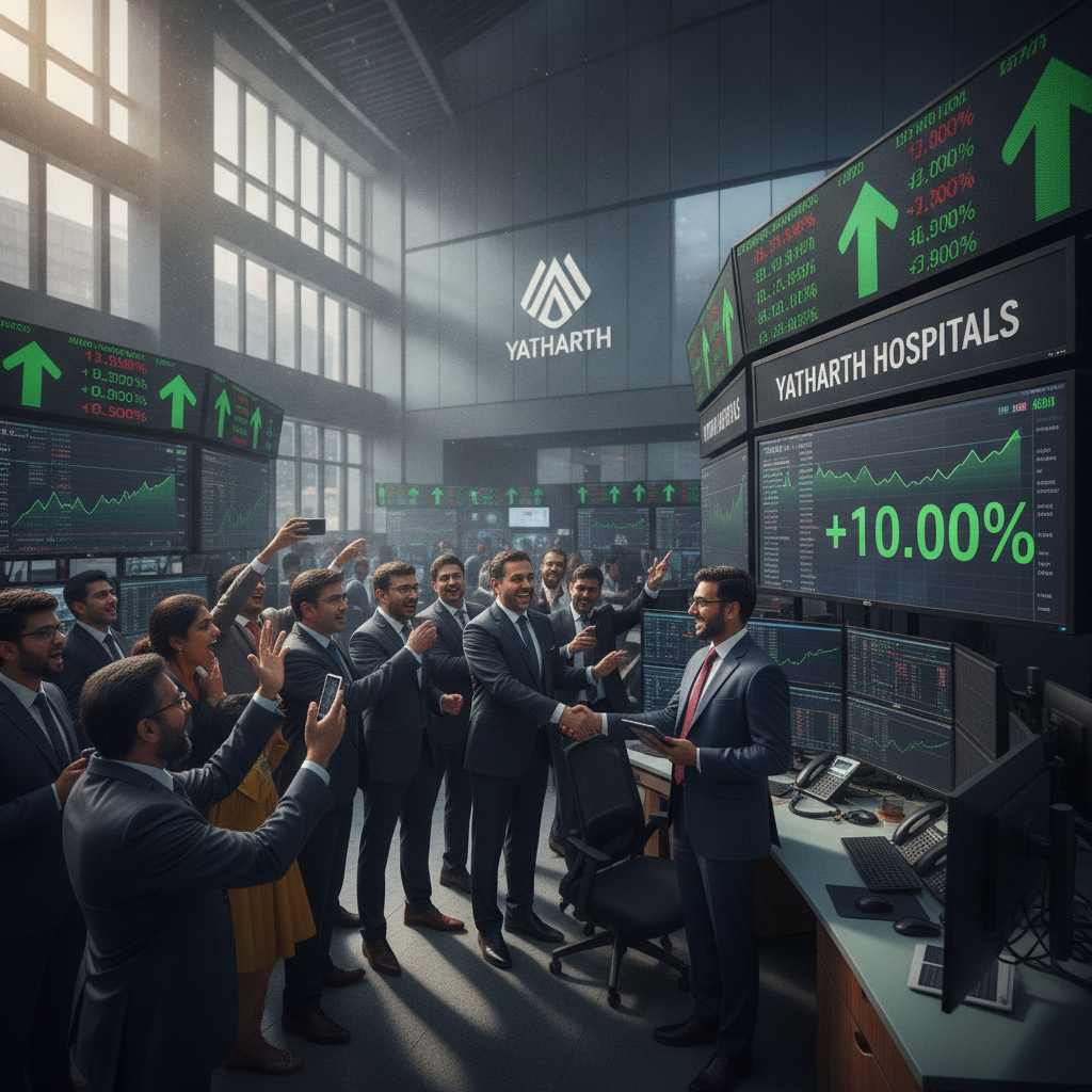 Yatharth Hospitals shares rally 10% to fresh record high as Advent set to acquire 25% stake; stock up 20% in two days