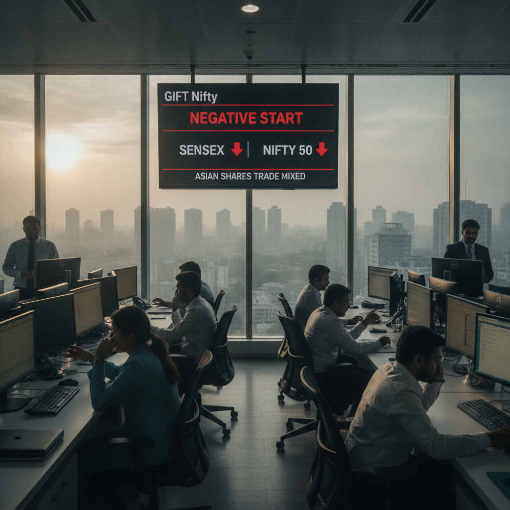 Sensex Today | Nifty 50 | Stock Market Live Updates: GIFT Nifty signals a negative start; Asian shares trade mixed