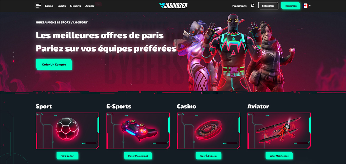 image de présentation du casino Casinozer en France