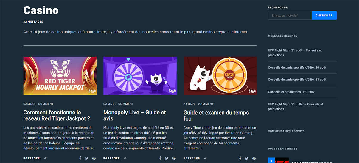 image de présentation blog du casino Stake en France