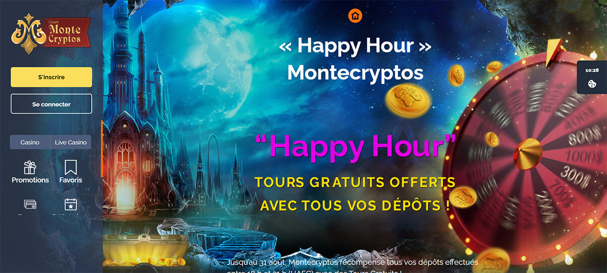 image de présentation bonus réguliers du casino Montecryptos en France