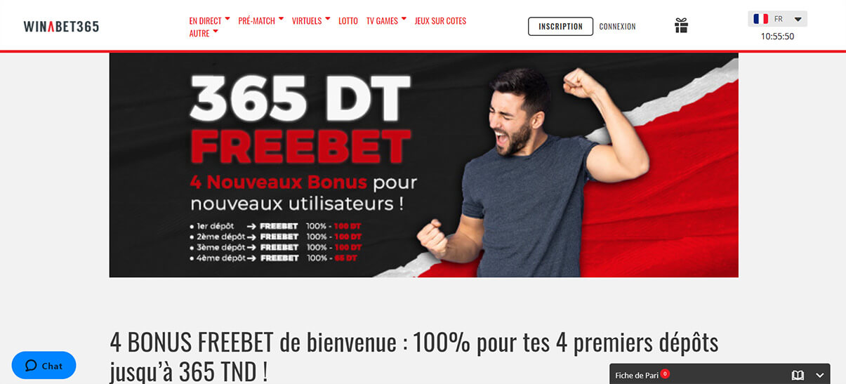 image de présentation bonus de bienvenue du casino Winabet365