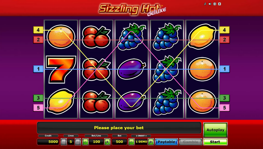 logo Sizzling Hot Deluxe