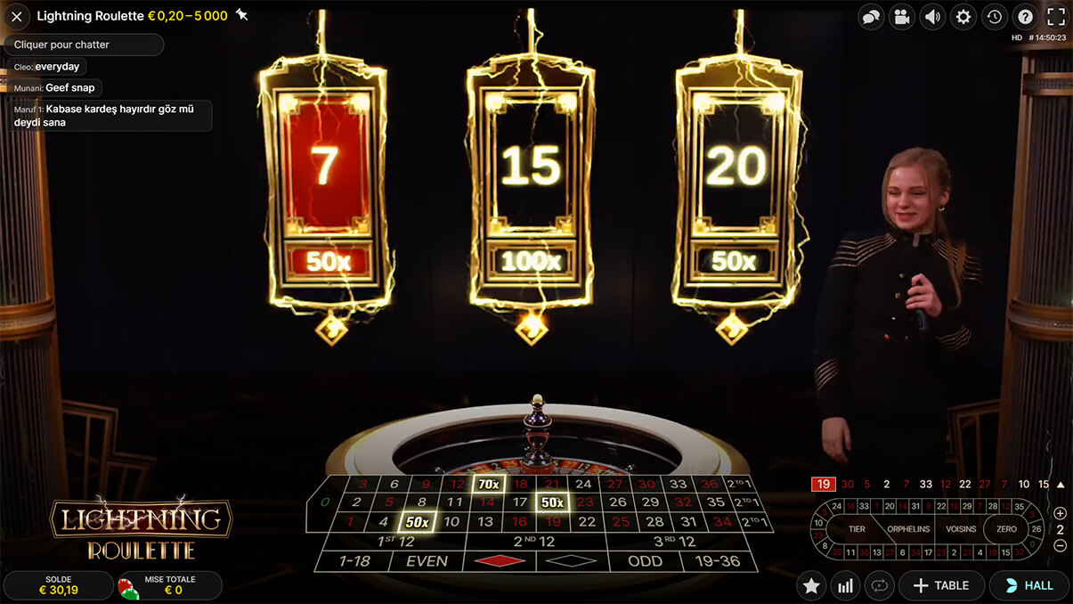 image de présentation des caractéristiques du jeu live lightning roulette