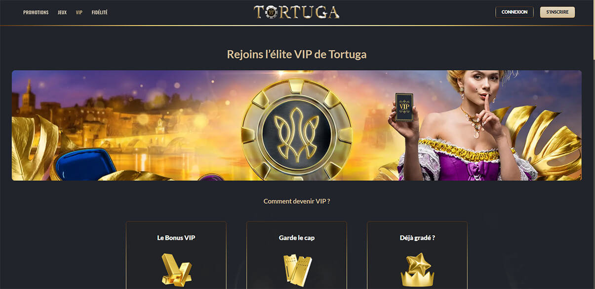 image de présentation du programme vip du casino Tortuga en France