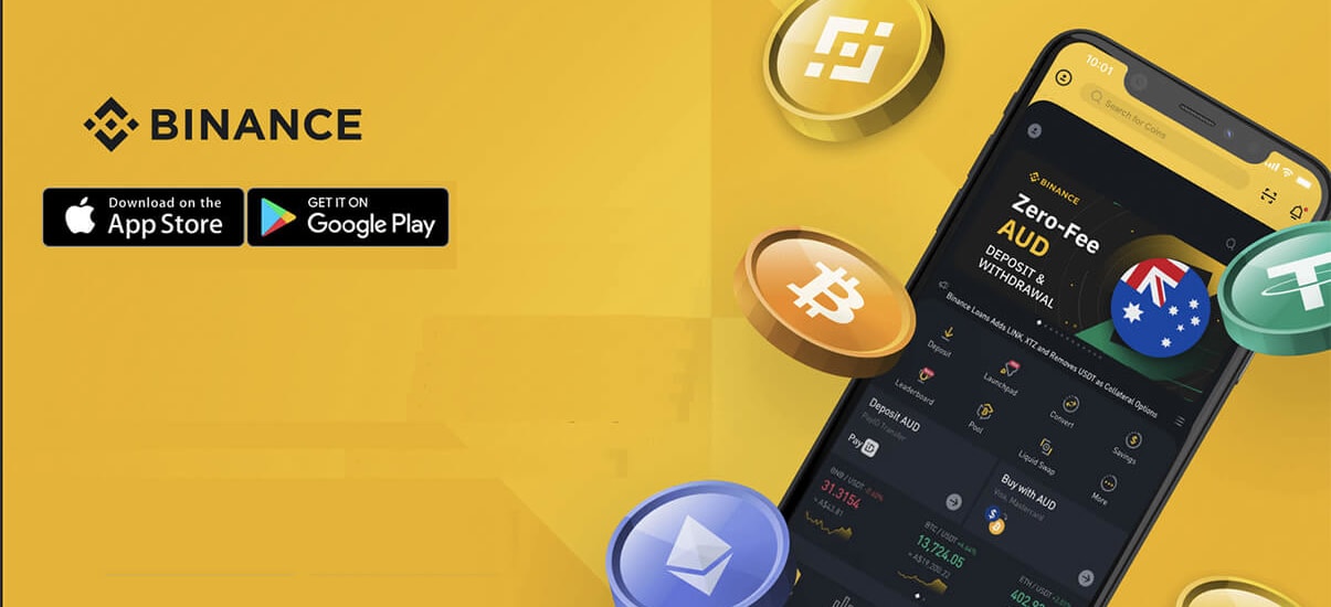 image de présentation des applications de la plateforme binance