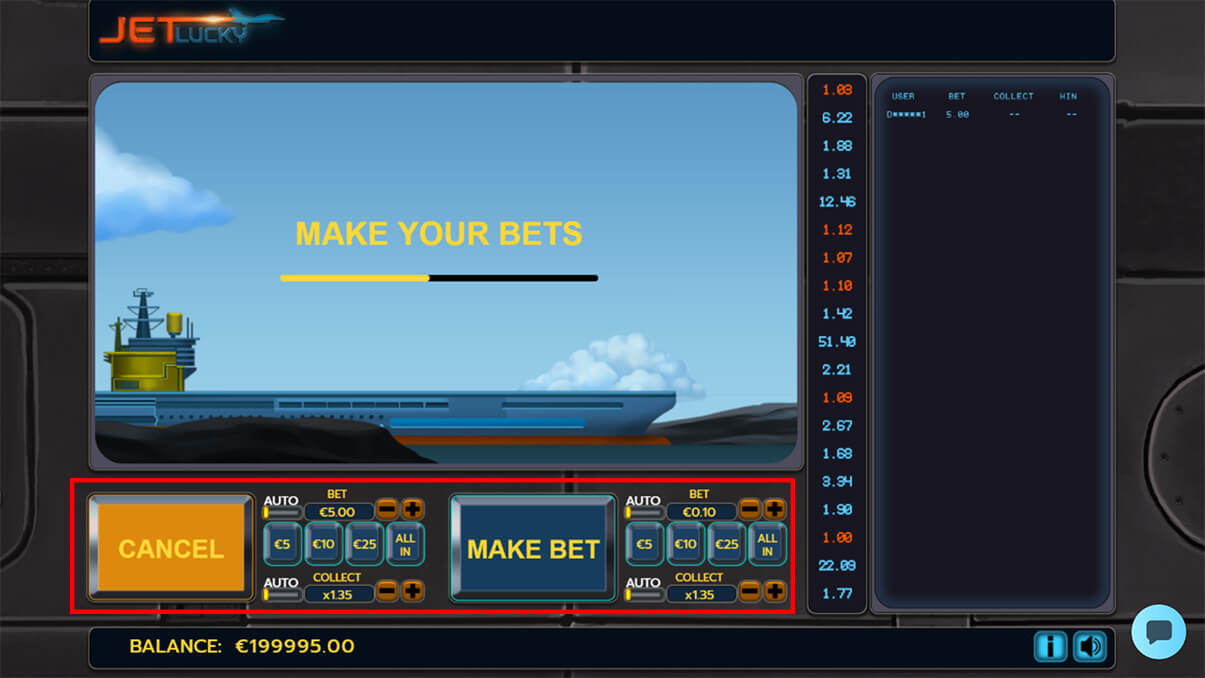image de présentation comment jouer du mini jeux jet lucky