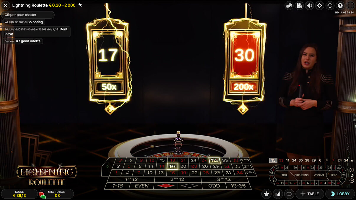 image de présentation lightning roulette
