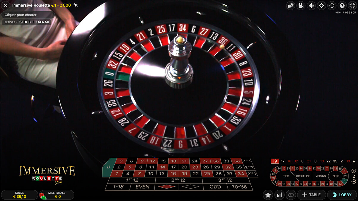 image de présentation immersive roulette