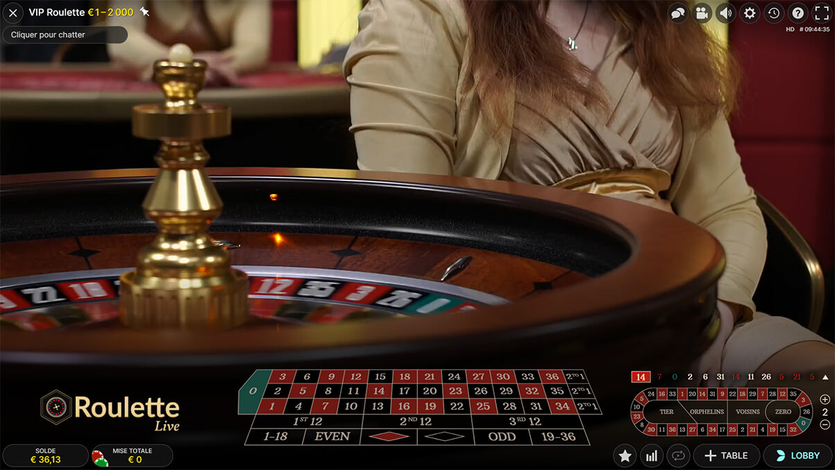 image de présentation vip roulette