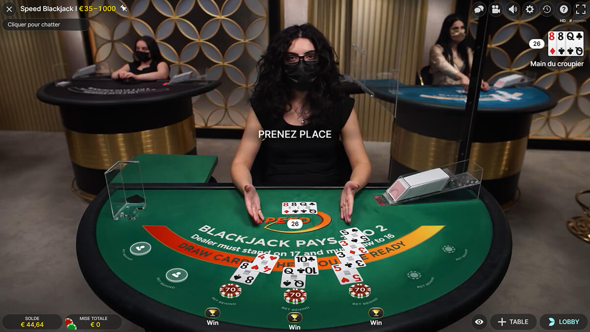 image de présentation peed du jeu blackjack live