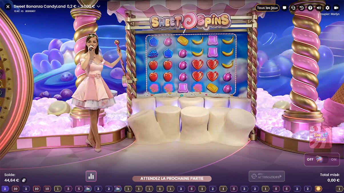 image de présentation sweet spin sweet bonanza candyland