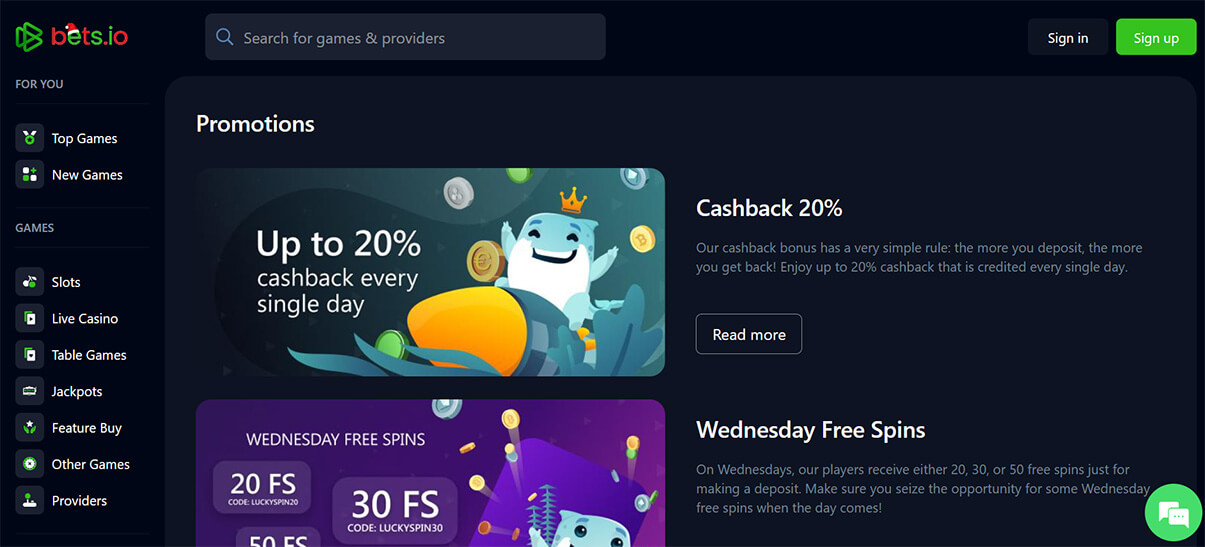 image de présentation bonus casino en ligne bets.io