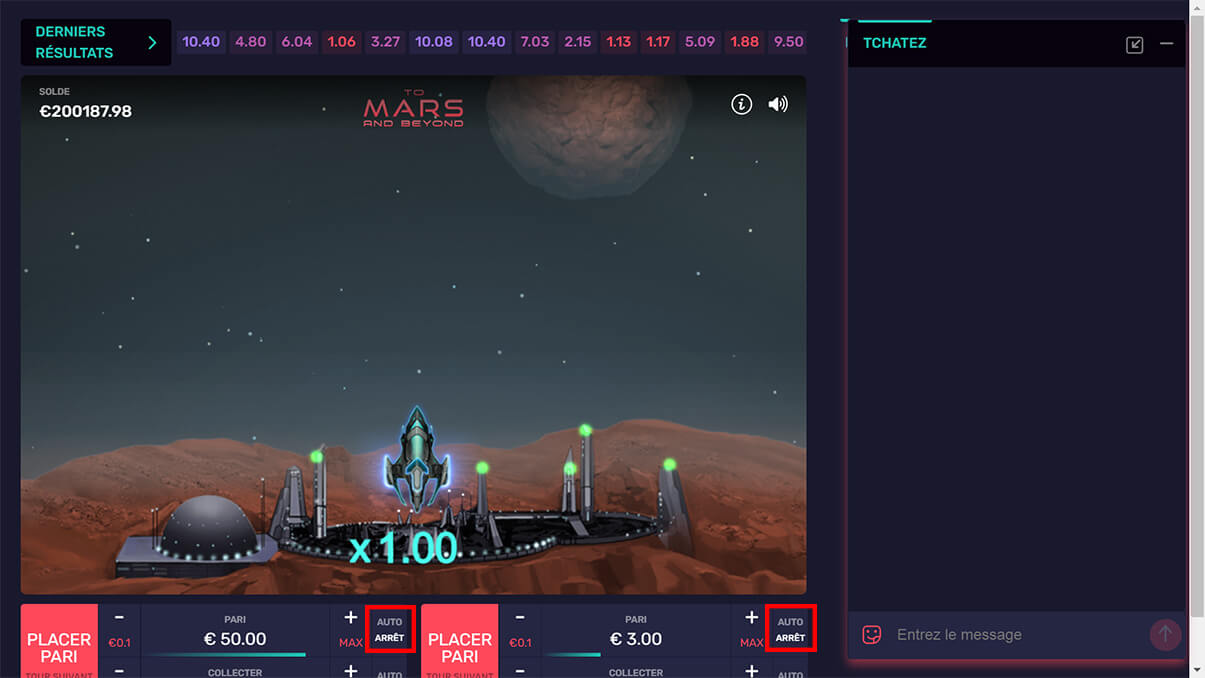 image de présentation des fonctionnalités du mini-jeux To mars and beyond