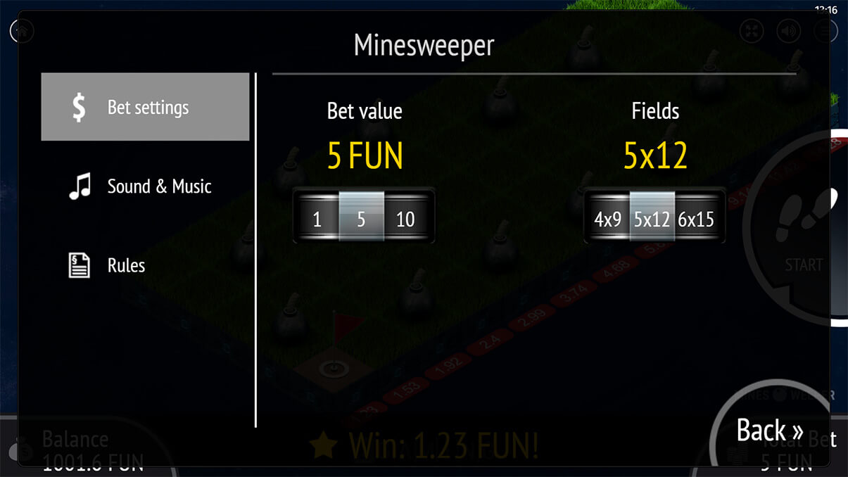 image de présentation mises du mini-jeux minesweeper