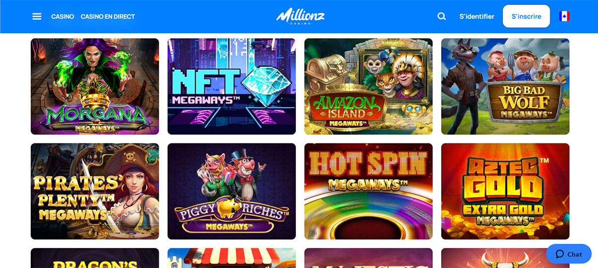 image de présentation megaways du casino Millionz