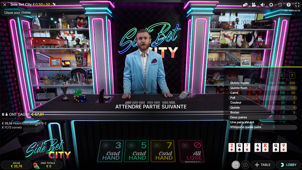 image de présentation du jeu live Side Bet Casino