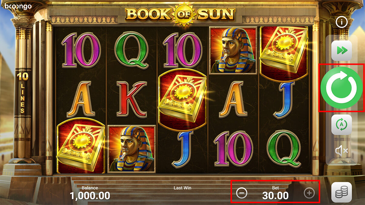image de présentation mises de la machine à sous Book of Sun