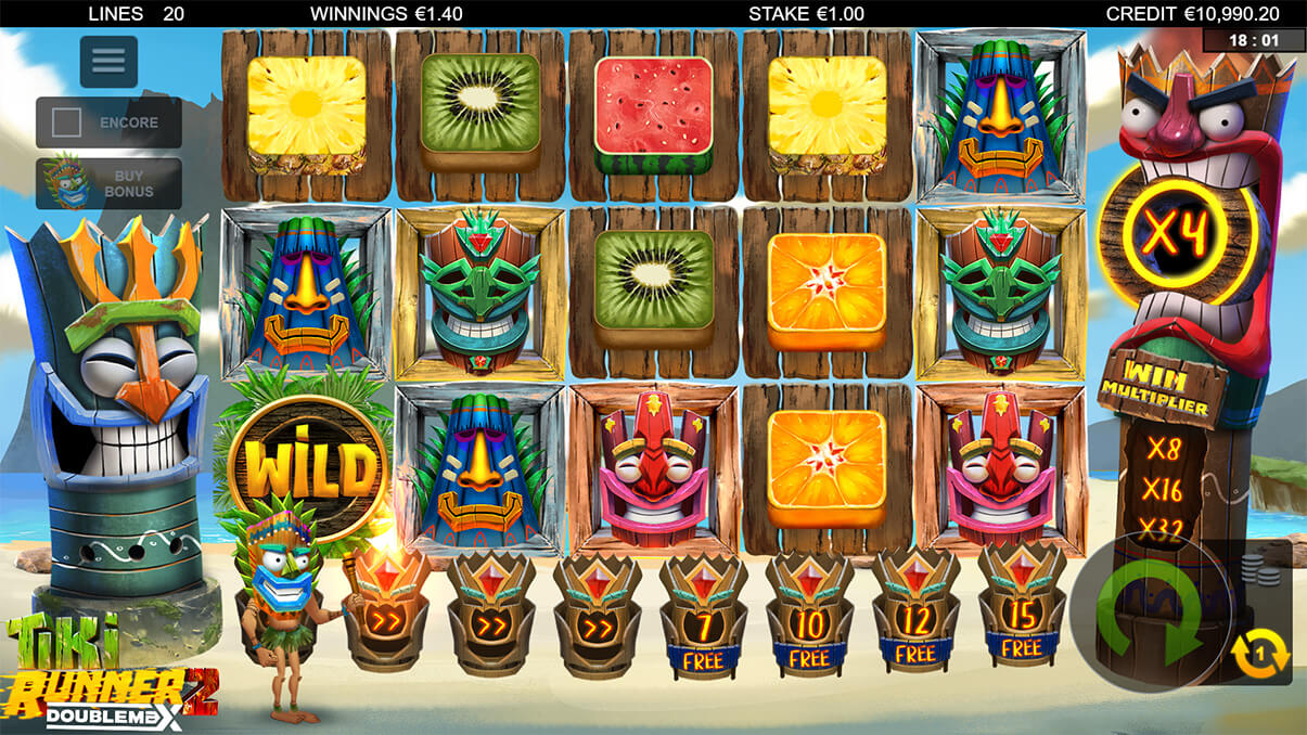 image de présentation bonus de la machine à sous Tiki Runner DoubleMax