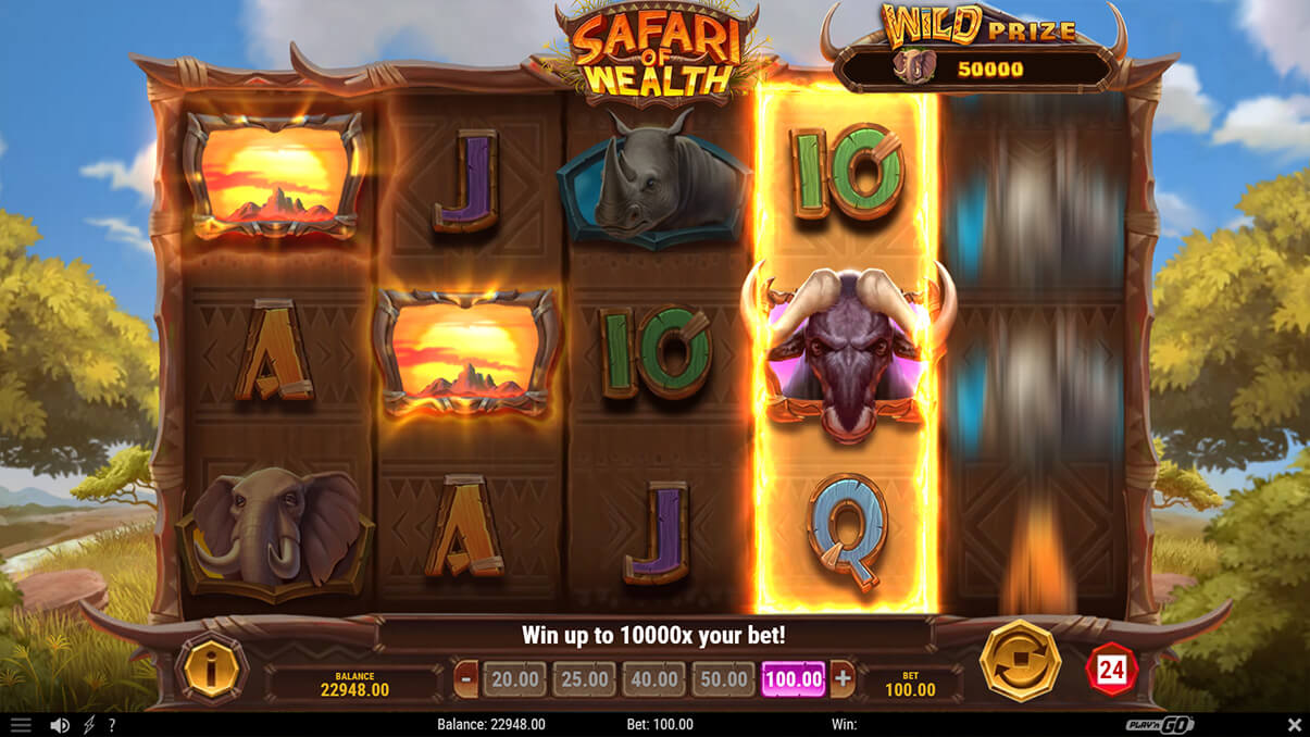 image de présentation bonus de la machine à sous Safari of Wealth