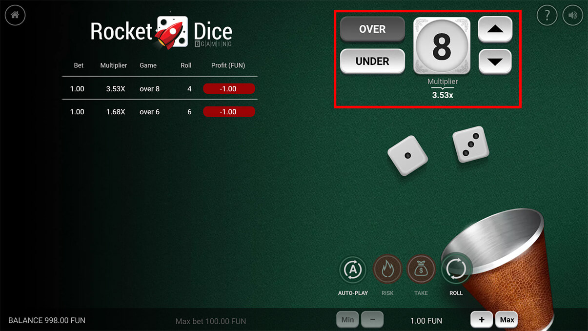 image de présentation comment jouer du mini-jeu Rocket Dice