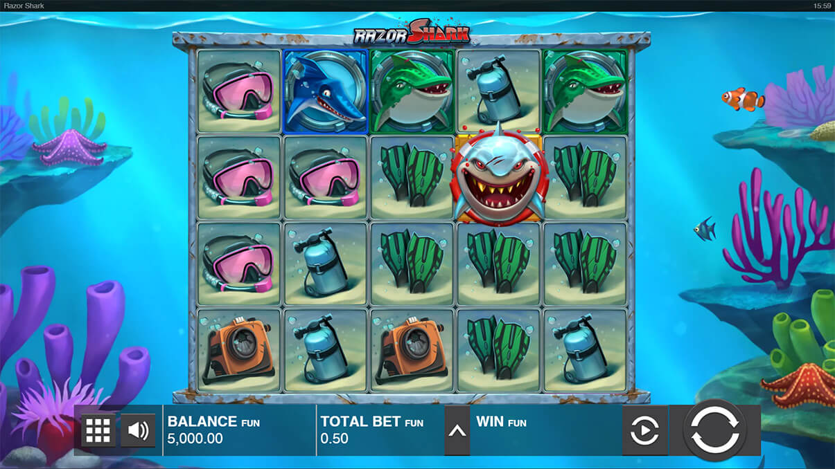 image de présentation de la machine à sous Razor Shark