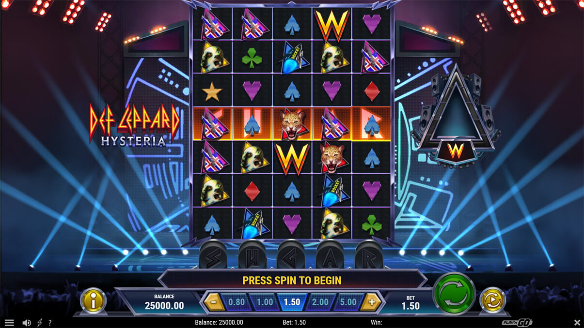 image de présentation de la machine à sous Def Leppard: Hysteria
