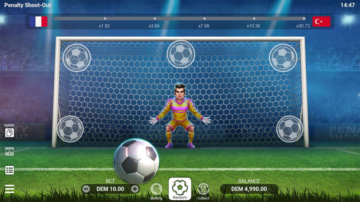 image de présentation comment jouer du mini-jeu Penalty Shoot Out
