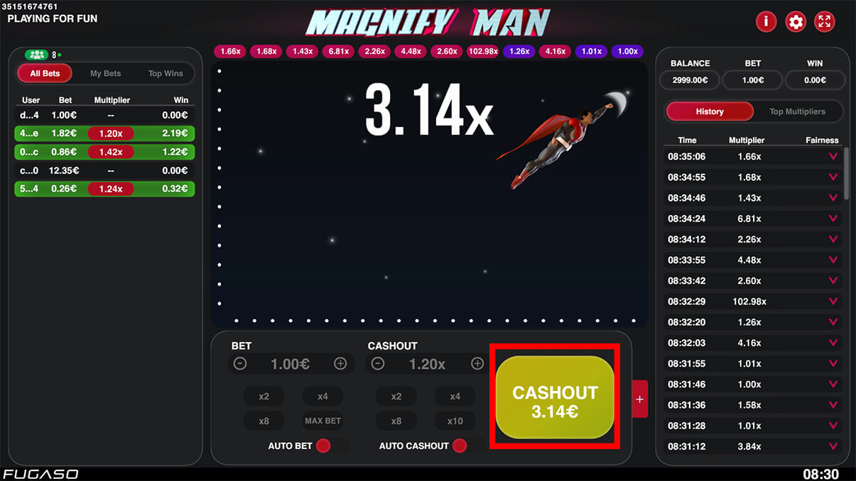 image de présentation mises du mini-jeu Magnify man