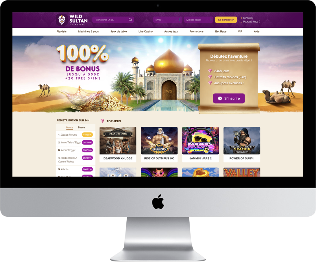 Présentation du casino Wild Sultan