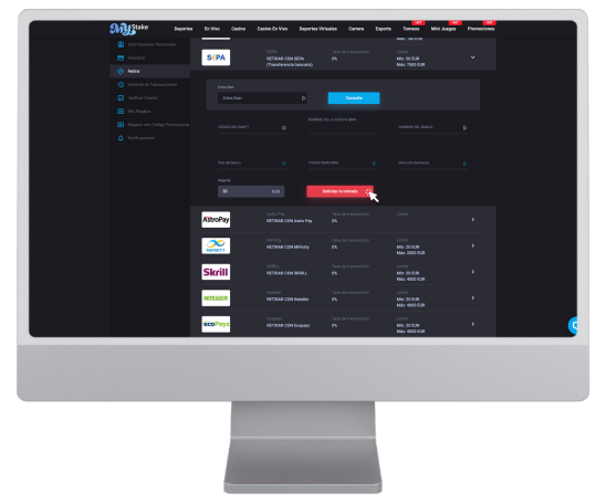 Solicitar la retirada de Mystake
