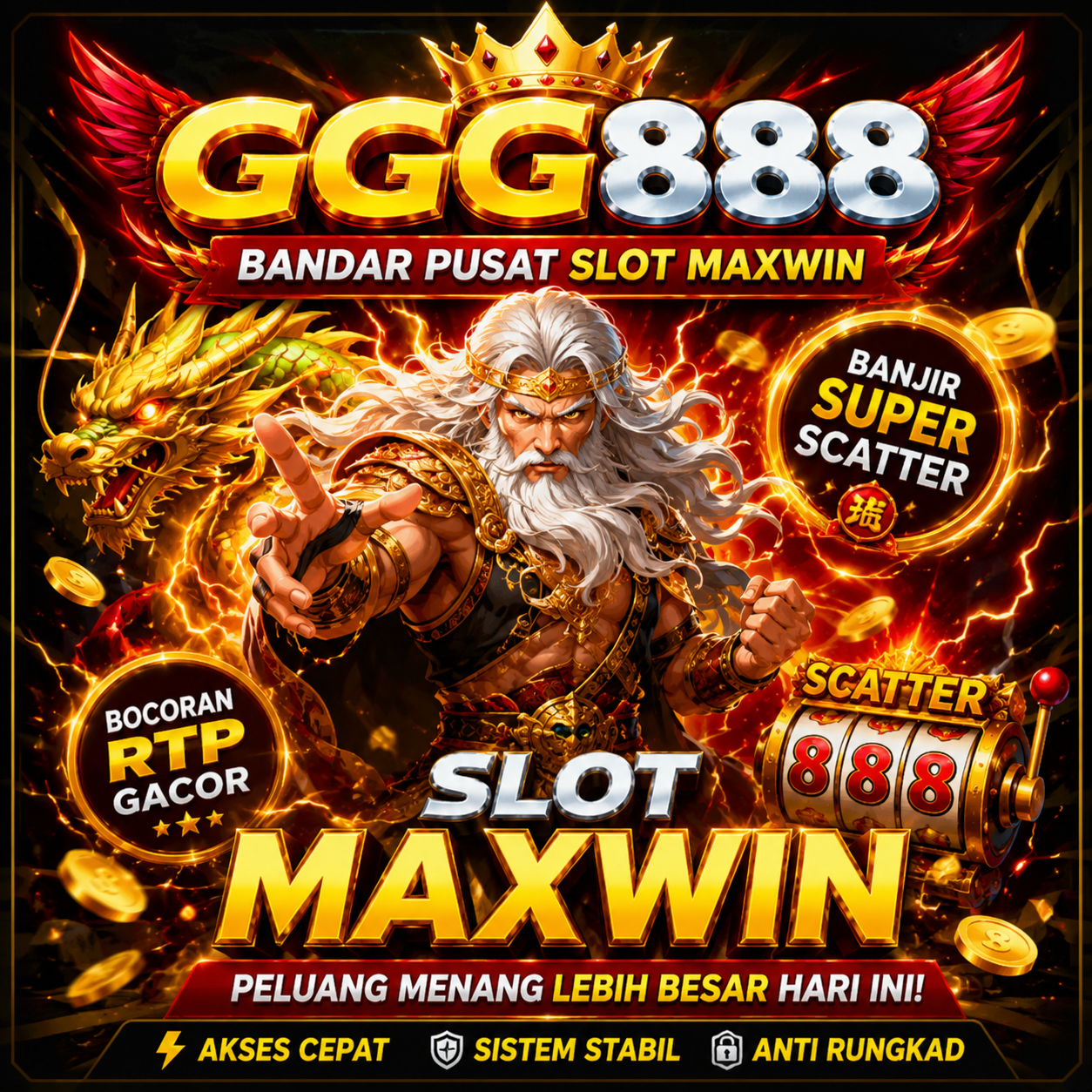 GGG888 : Bandar Pusat Slot Maxwin Banjir Super Scatter & Bocoran Rtp Gacor