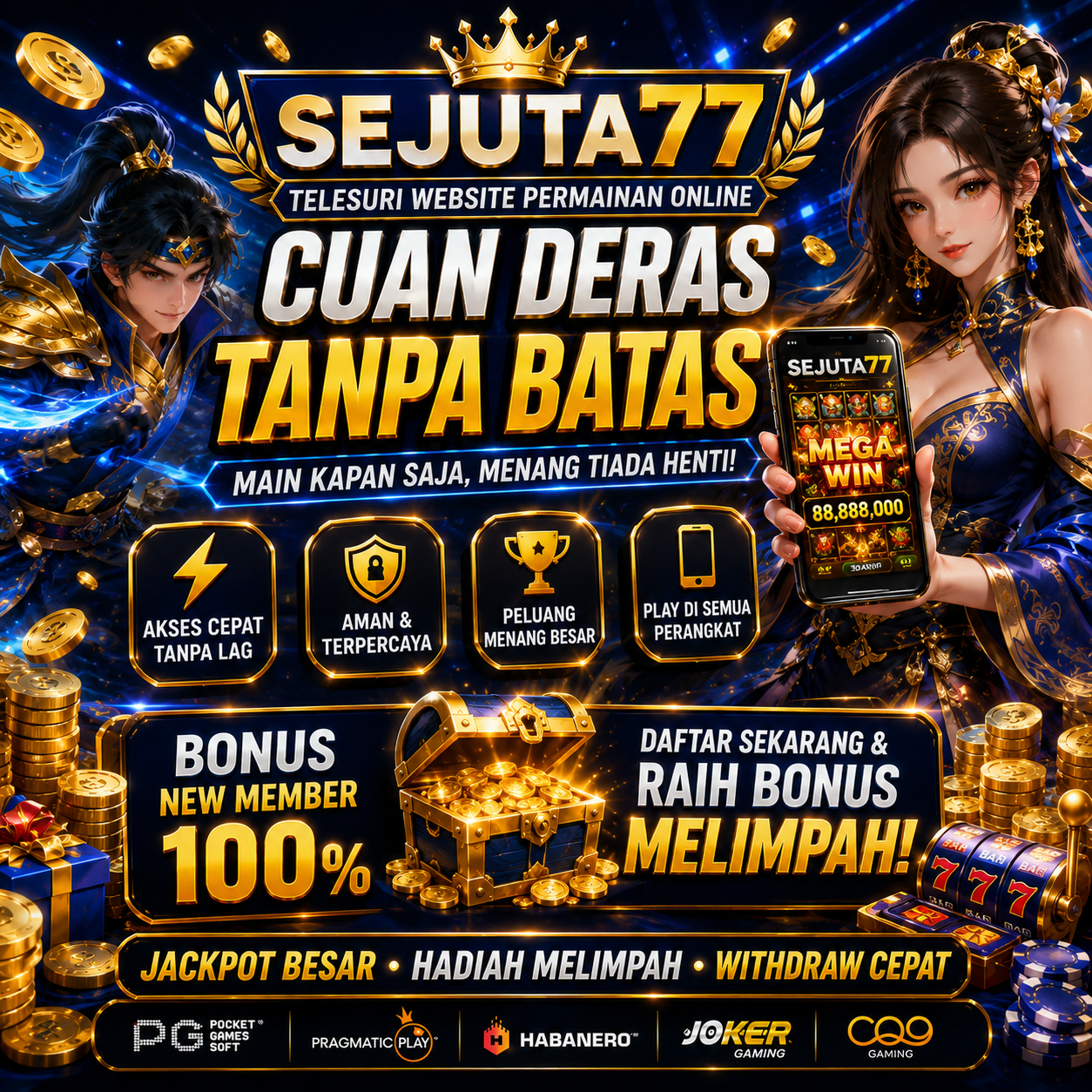 SEJUTA77 > Telesuri Website Permainan Online Cuan Deras Tanpa Batas