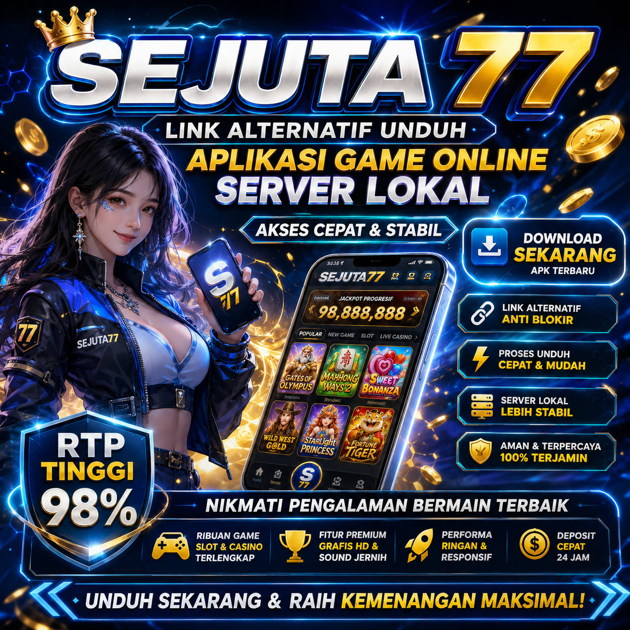 SEJUTA77 ~ Link Alternatif Unduh Aplikasi Game Online Server Lokal
