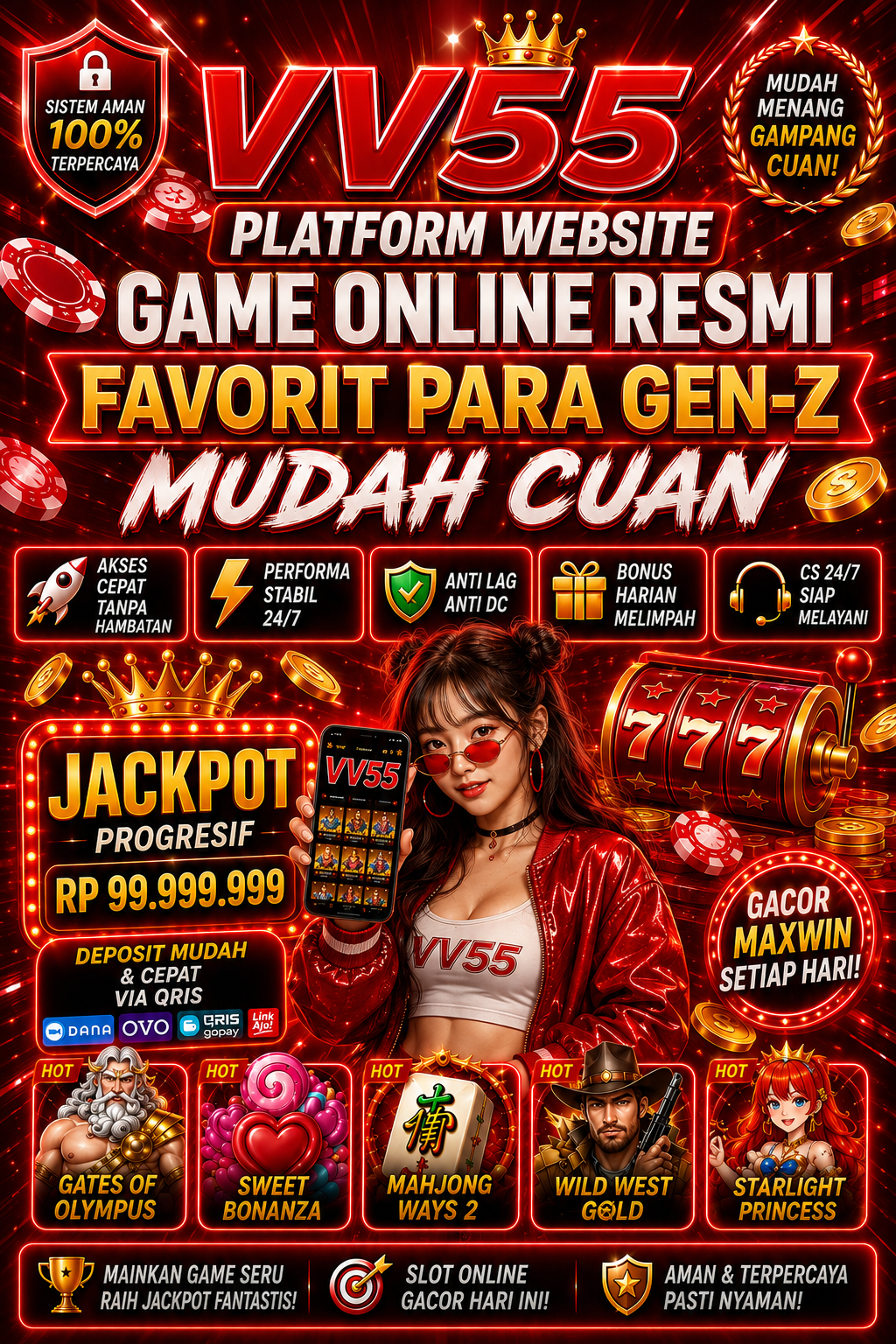 VV55 : Platform Website Game Online Resmi Favorit Para Gen-Z Mudah Cuan