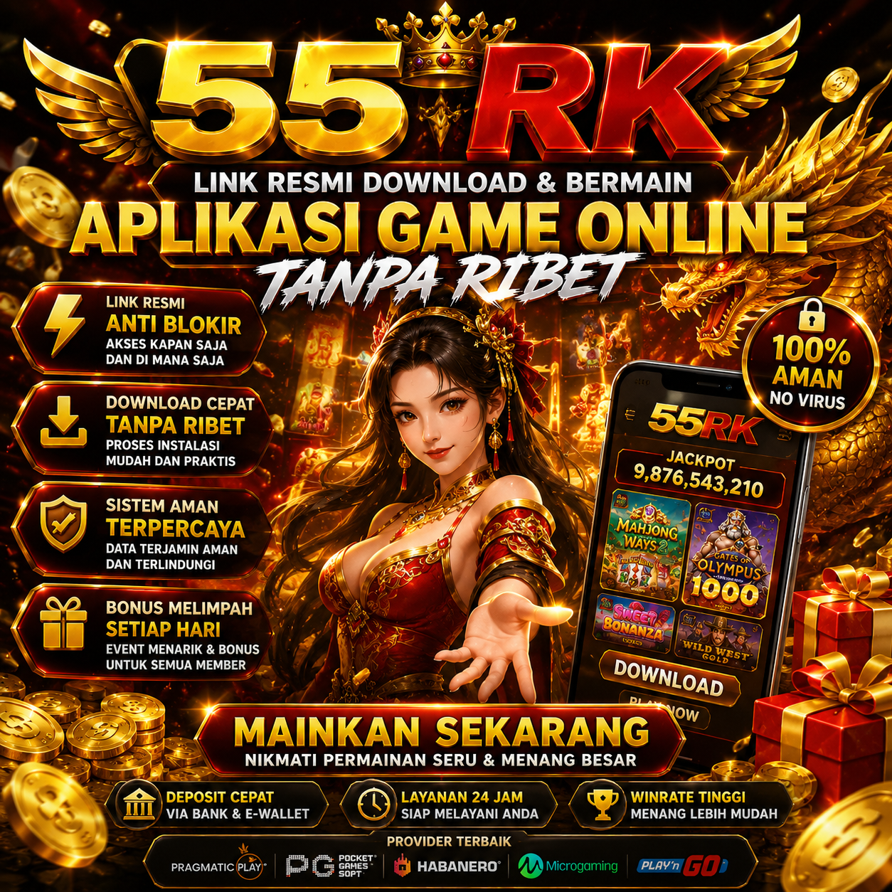55RK : Link Resmi Download & Bermain Aplikasi Game Online Tanpa Ribet