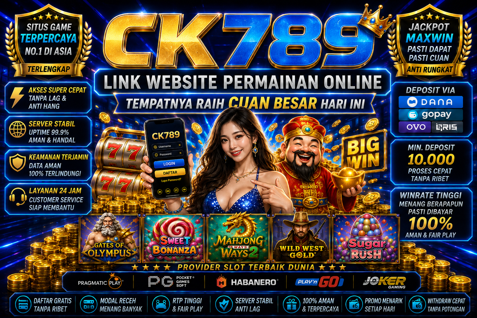 CK789 : Link Website Permainan Online Tempatnya Raih Cuan Besar Hari Ini