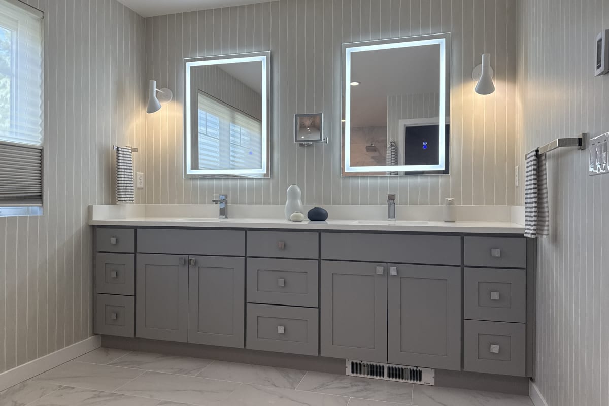 bathroom remodel project by Renova Contractors LLC