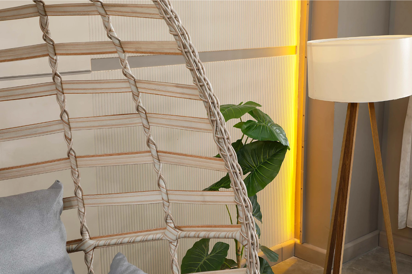 Tek Kişilik Rattan Salıncak