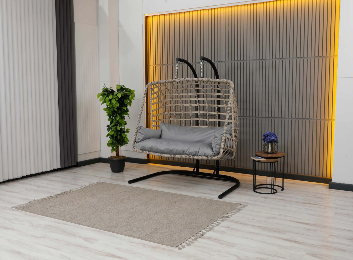 Çift Kişilik Rattan Salıncak