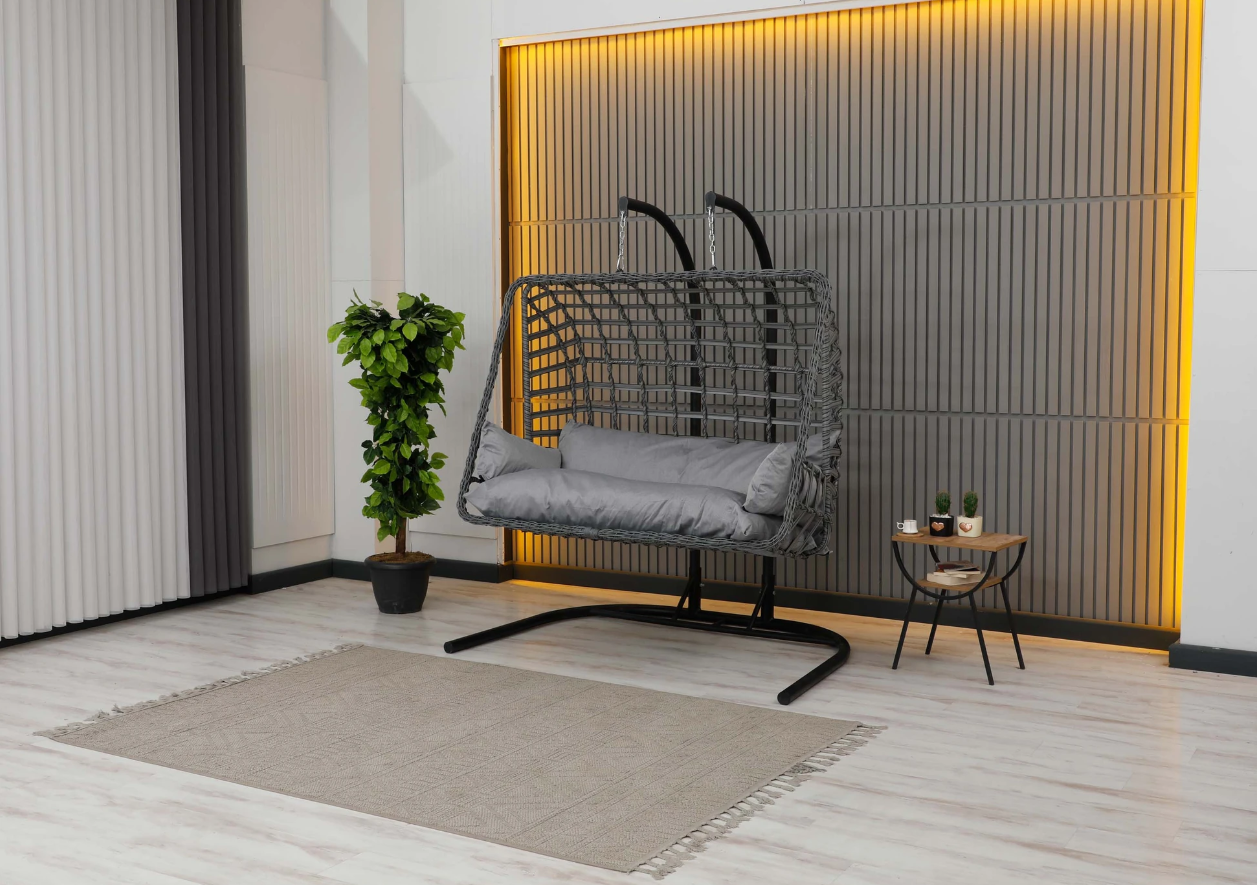 Çift Kişilik Rattan Salıncak