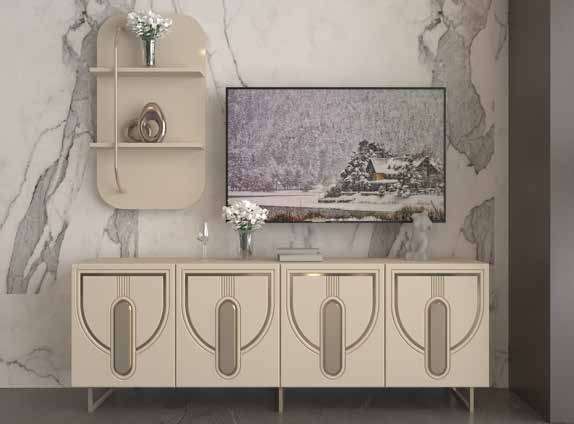 Erciyes Modern %100 MDF Yemek Odası Takımı