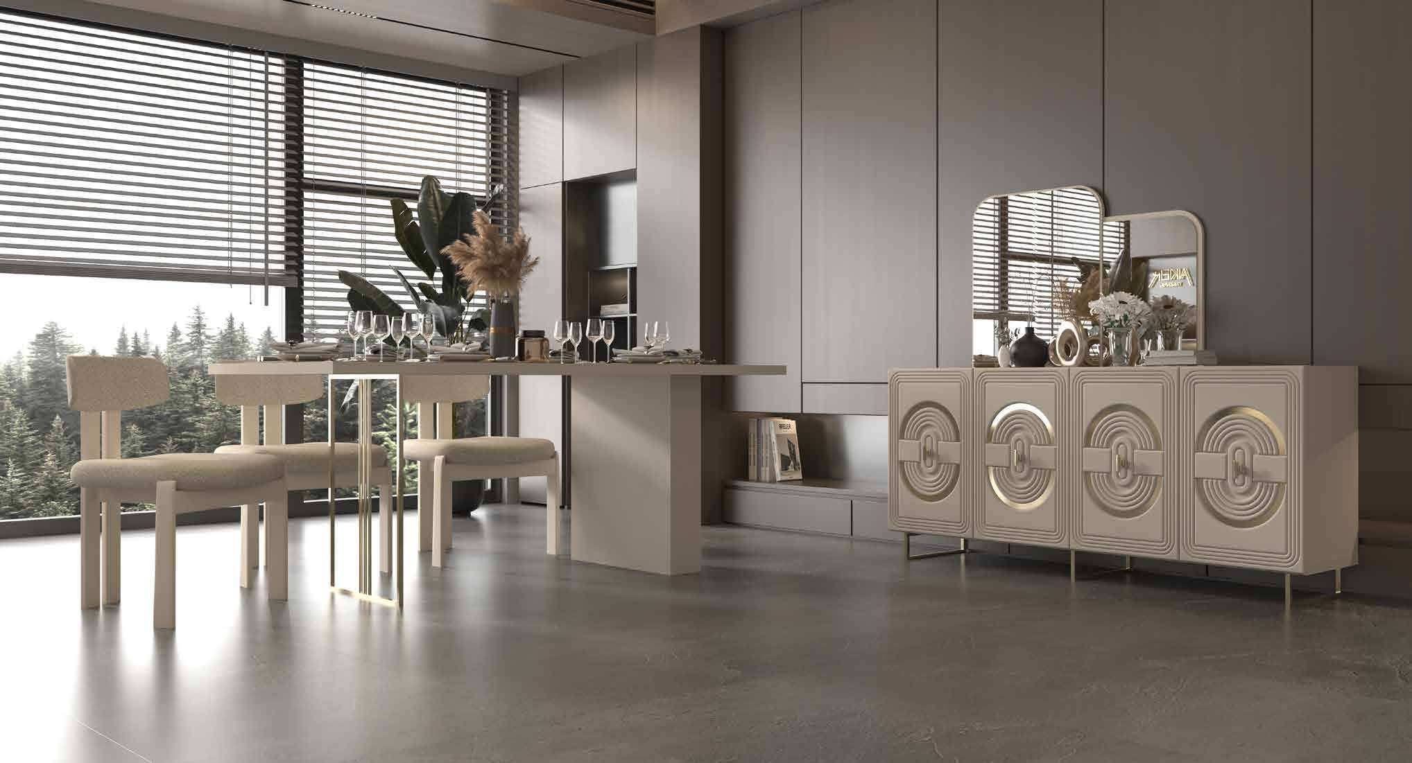 Esila Modern %100 MDF Yemek Odası Takımı